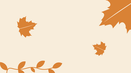autumn or thanksgiving background design template with copy space