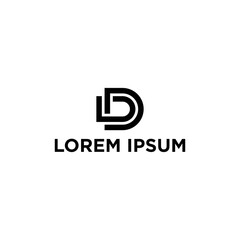 D logo vector.
