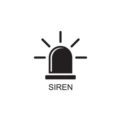 siren icon , alarm icon vector