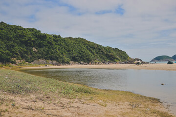22 Oct 2022 Ham Tin Wan beach in Hong Kong