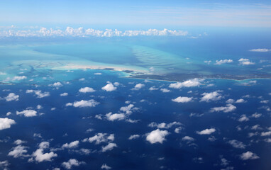 Bahamas from the plane