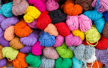 Colourful threads stack background, colorful threads stack