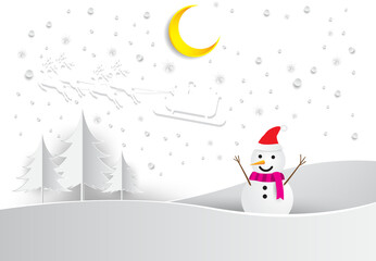 christmas, winter, snowman