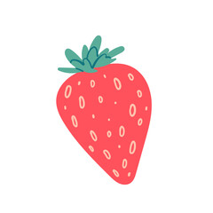 Strawberries on white background vector illustration