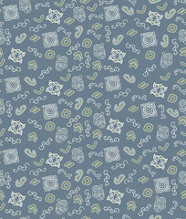 Naklejka premium seamless pattern textile design, symbol of Toraja, Sulawesi, Indonesia