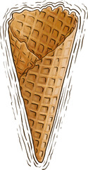 ice cream cone illustration