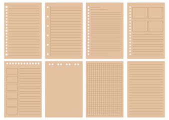 brown paper sheet collection