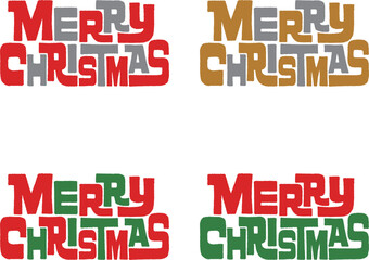 メリークリスマス(Merry Christmas)　オリジナルロゴ文字セット