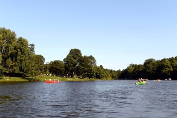 Boating in the natural-historical park 