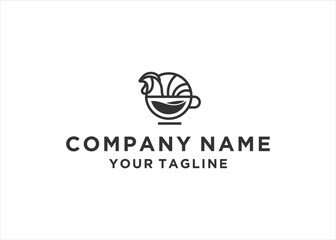 
rooster bar logo ball design vector