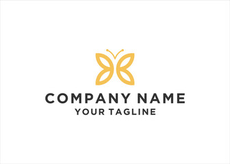 Butterfly logo simple