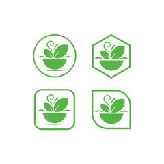 leaves symbol icon set vector illustration concept