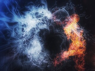 background with smoke