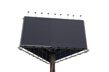 Photo of Billboard on the white background used for Mock up