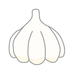 Clip art of garlic food