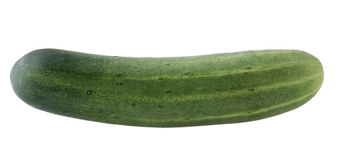 ripe cucumber isolated on a transparent background