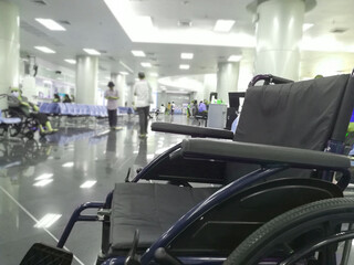 wheel chair for service disable person in hospital