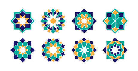 Islamic geometric mandala ornament collections