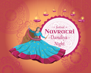 Navratri Dandiya Garba Night, Festival, Durga Puja