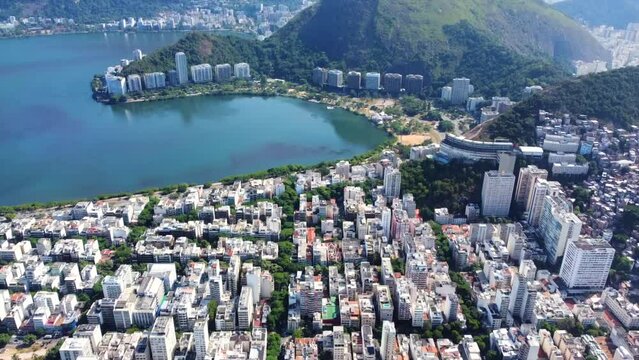 Pan Down Shot From Christ the Redeemer to Ipanema Beach overlooking Lagoa
Rio de Janeiro, Brazil by Drone 4k
Aerial Nature + Travel