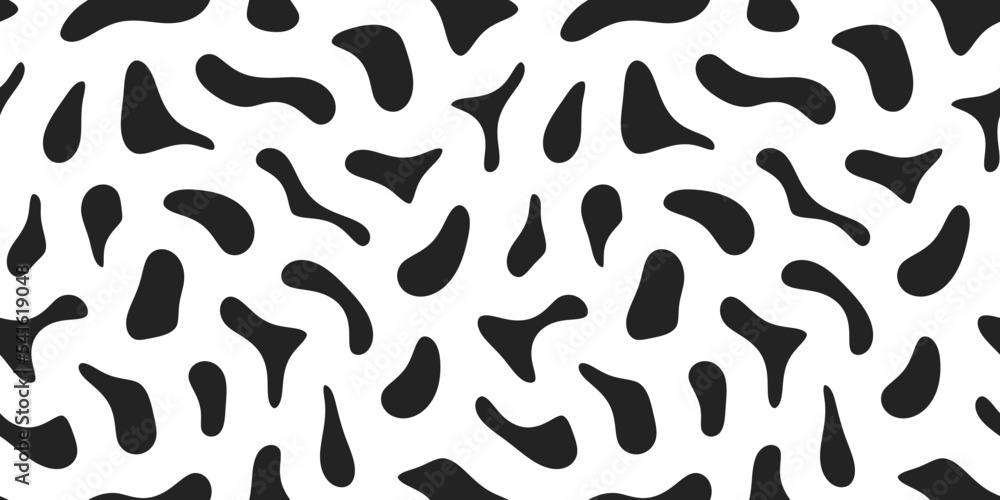 Poster abstract fluid liquid shape seamless pattern. flow shapes background.