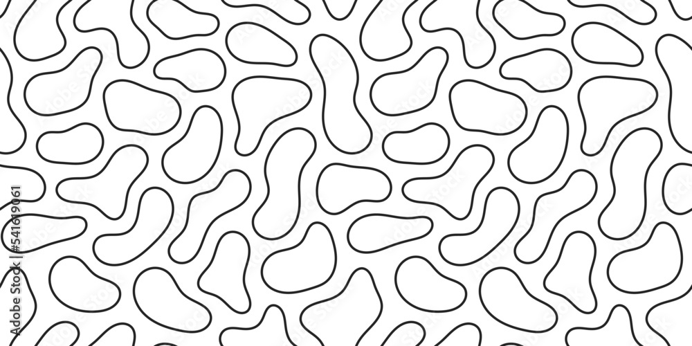 Poster abstract fluid liquid shape seamless pattern. flow shapes background.