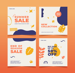 Summer sale instagram post template 1