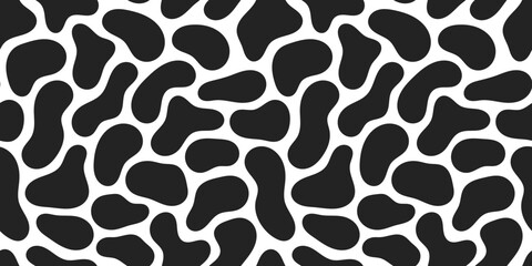 Abstract fluid liquid shape seamless pattern. Flow shapes background.