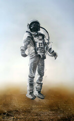 astronaut in space © Mike Uteshev