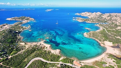 Sardinia amazing sea coast from above