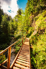 Mountain landscape in mountains, Juranova dolina - valley in The Western Tatras national park. Slovakia, oravice, Orava region. © Zedspider