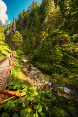 Mountain landscape in mountains, Juranova dolina - valley in The Western Tatras national park. Slovakia, oravice, Orava region. © Zedspider