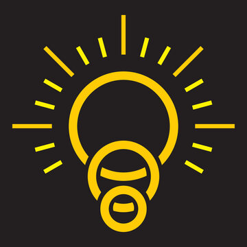 Bright Icon Lamp Logo Design Template