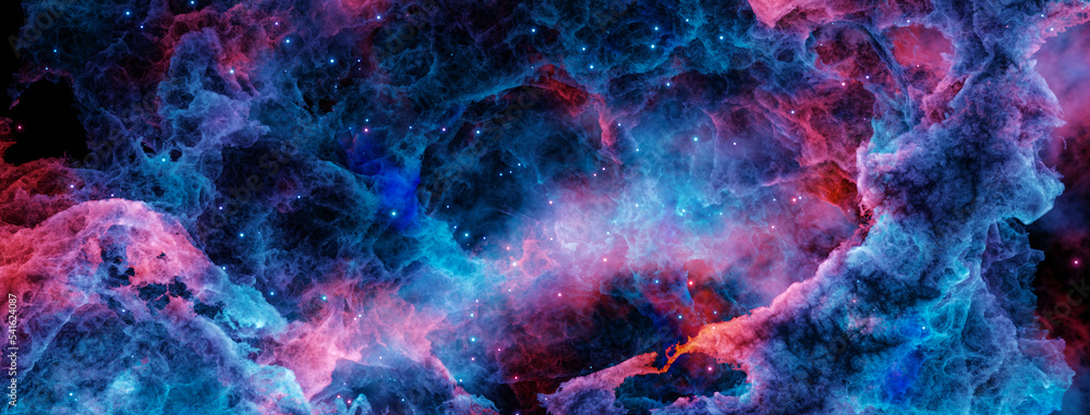Canvas Prints planetary nebula. nebula in outer space, galaxy. neon. beautiful space neon abstract background. 3d 