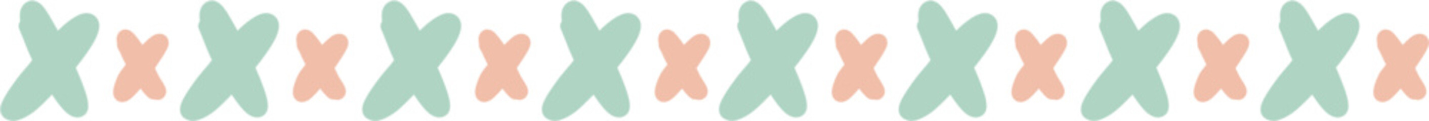 Colorful Cute Doodle Corner Border Vector Illustration