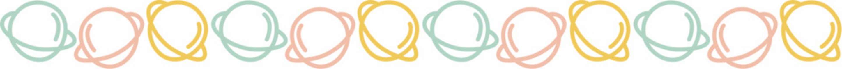 Colorful Cute Doodle Corner Border Vector Illustration