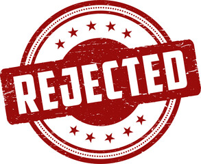 Rejected stamp, round grunge vintage Rejected sign