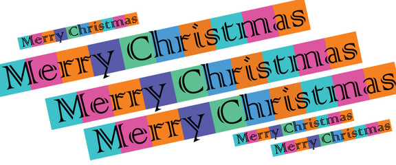 Merry Christmas text design 