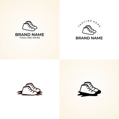 shoe logo design, vector, icon, premium shoe logo, line, shoe logo set, shoe logo collection set