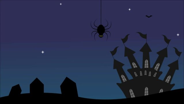 Halloween a Public Holiday in the world scary video background