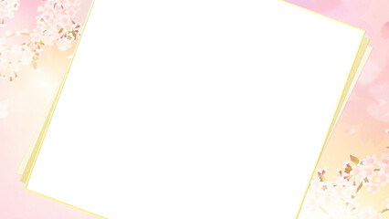 Japanese style background of cherry blossoms