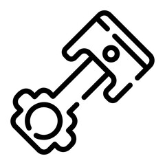 petrol can line icon