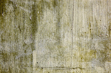Vintage wood background with peeling paint. Old wood texture grunge background, scratched green paint on planks of wooden wall