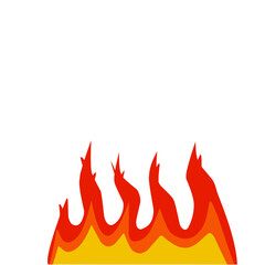 smoldering fire vector