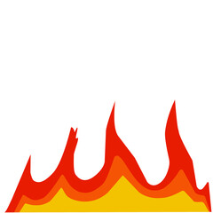 smoldering fire vector