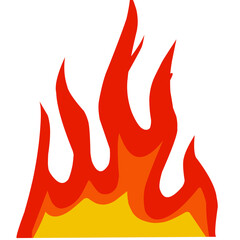 smoldering fire vector