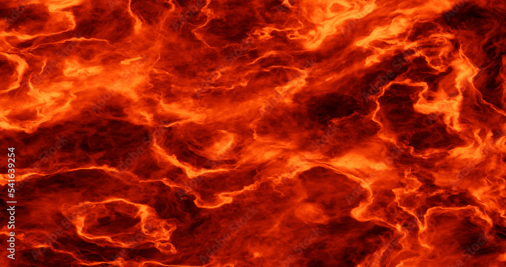 Poster 3d rendering. texture of flame or high temperature fire.