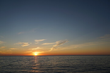 Fototapeta premium Abensstimmung an der Ostsee vor der Insel Rügen