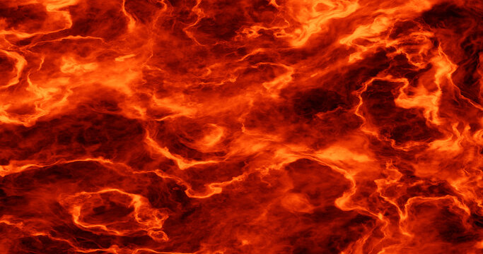 3d rendering. Texture of flame or high temperature fire.