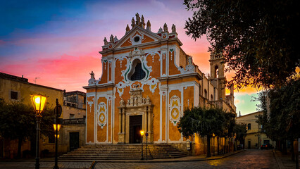 CHURCH OF SAN DOMENICO, A MAJESTIC CHURCH ONE OF THE MOST BEAUTIFUL EXAMPLES OF SALENTO BAROQUE - TRICASE, SALENTO, PUGLIA, 
